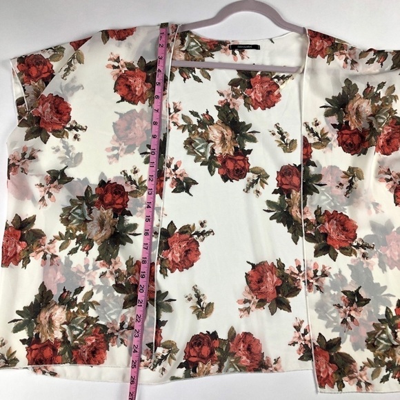 Color Swatch Floral Kimono Cardigan Top Size L - Picture 11 of 12